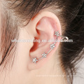 Vente chaude jolie jolie boucle d&#39;oreille en forme d&#39;étoile boucle d&#39;oreille pendentif cristal